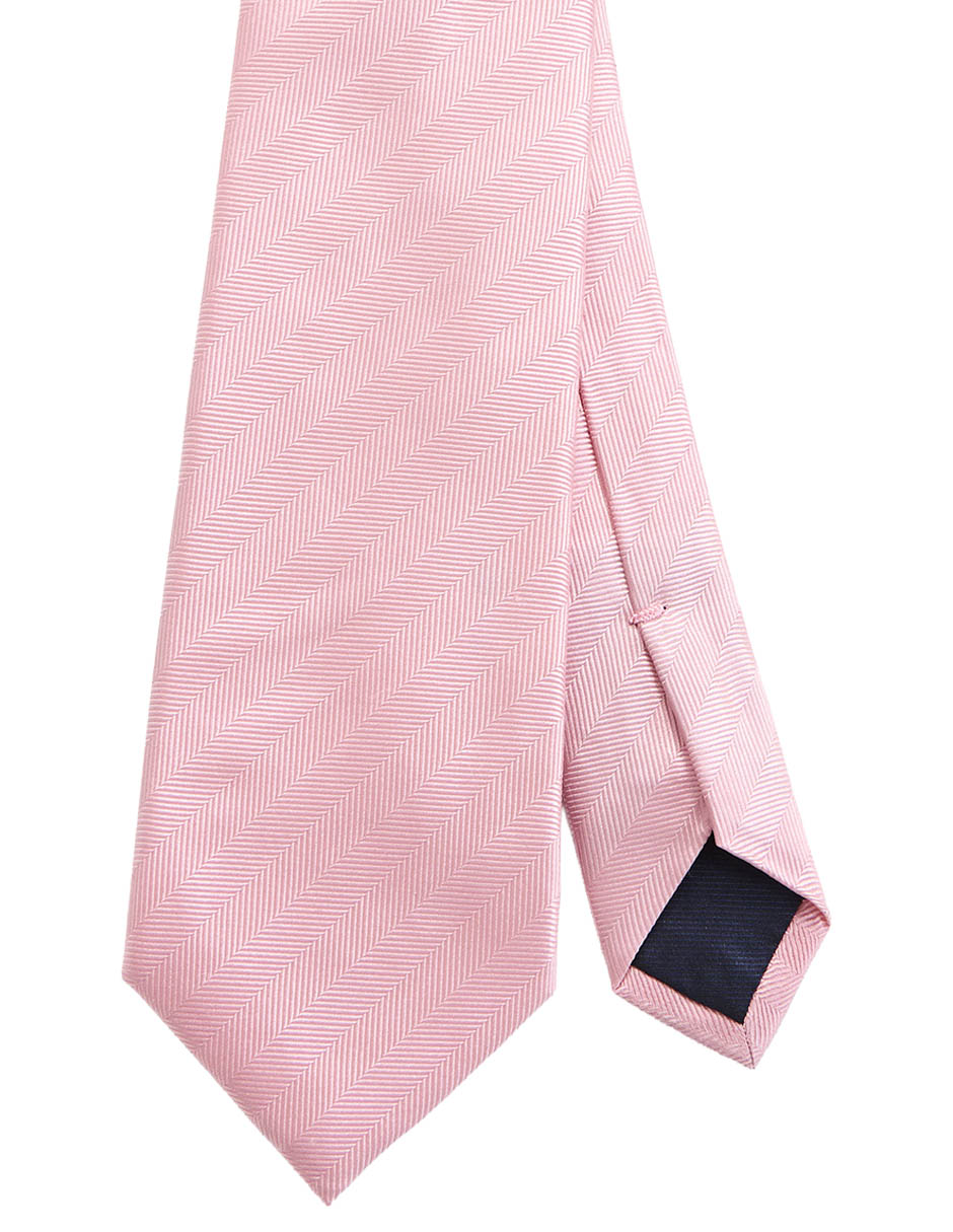 Corbata regular de seda estampado a rayas para hombre