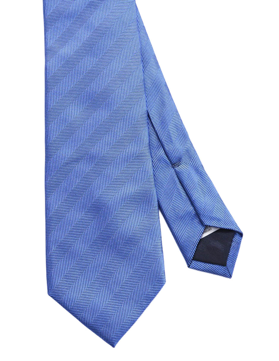 Corbata regular de seda estampado a rayas para hombre