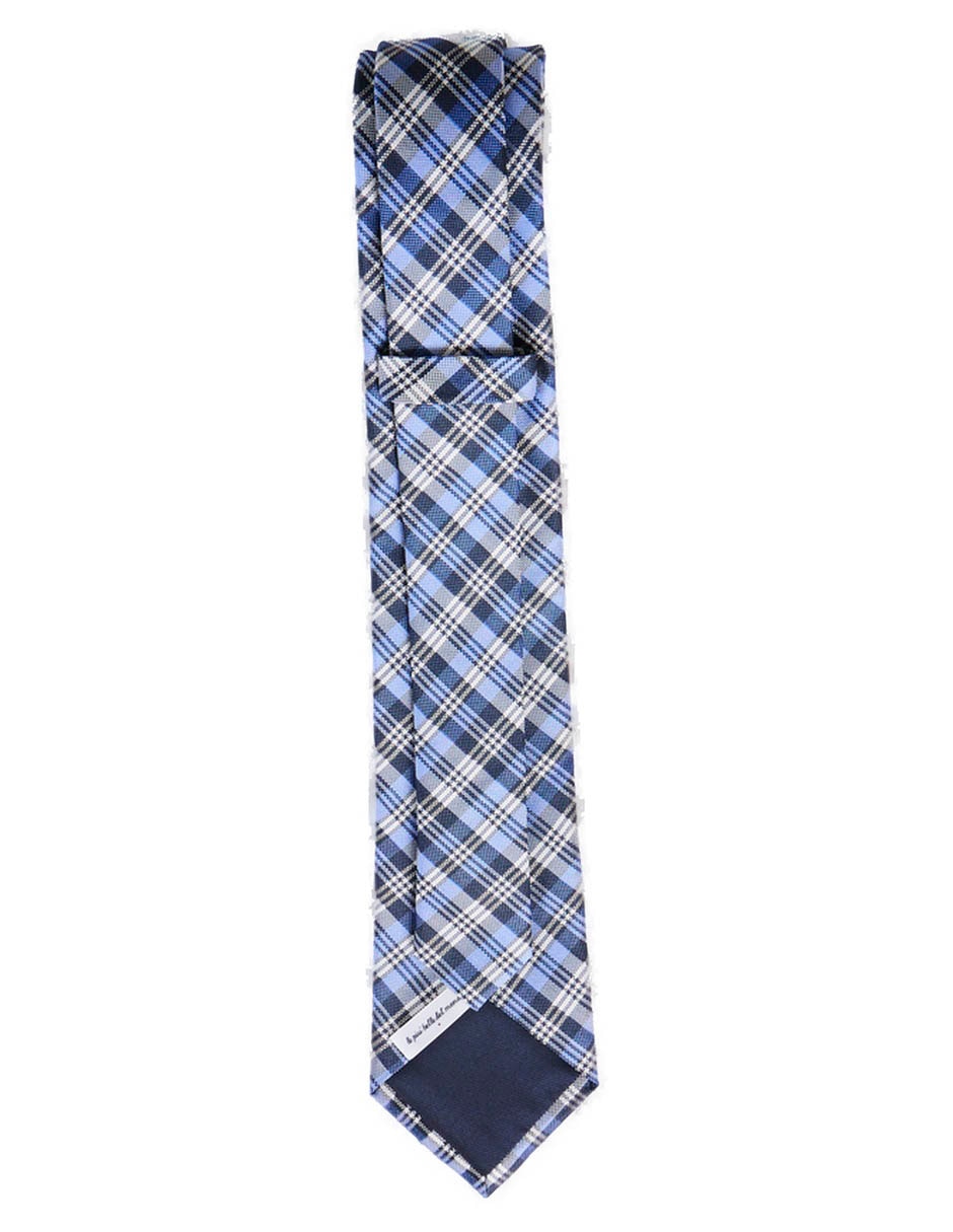 Corbata regular de seda estampado a rayas para hombre 2