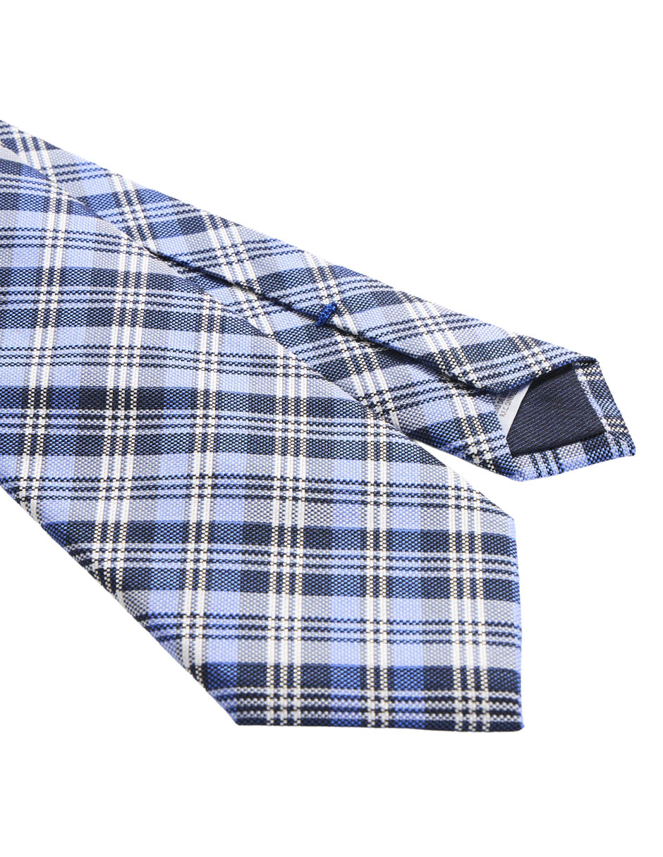 Corbata regular de seda estampado a rayas para hombre 3