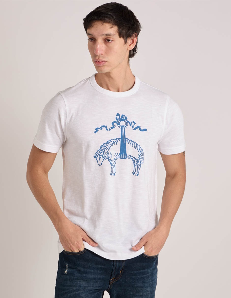 Playera cuello redondo para hombre