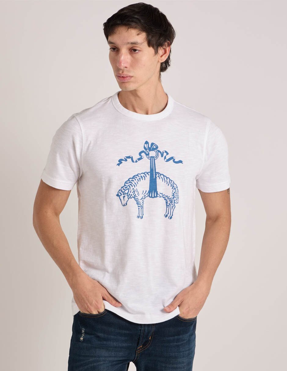 Playera cuello redondo para hombre 1