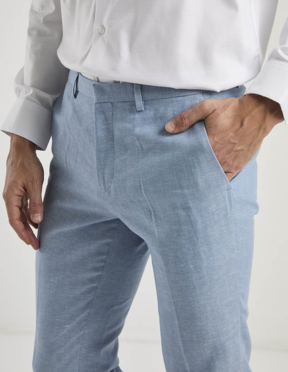 Pantalón formal regular slim hugo para hombre