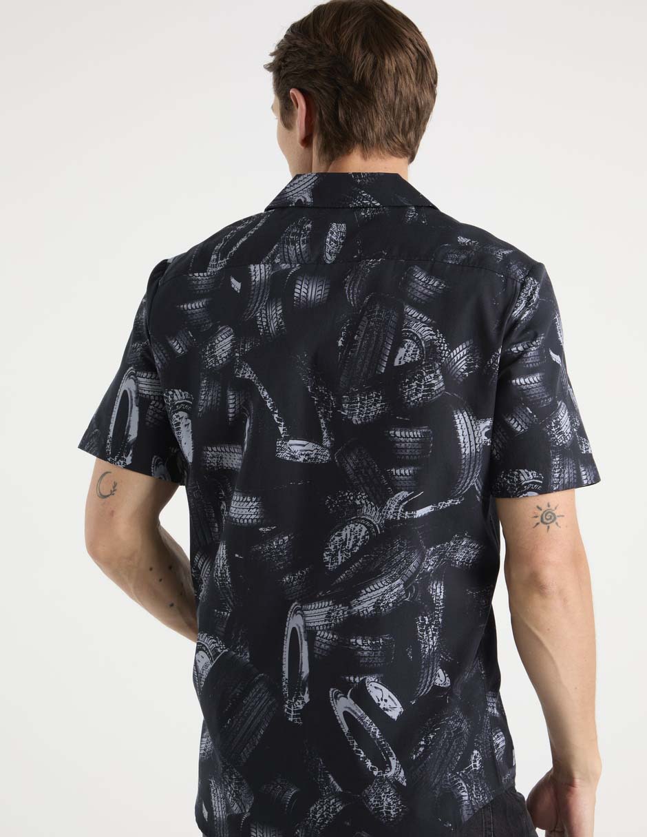 Camisa casual hugo manga corta para hombre