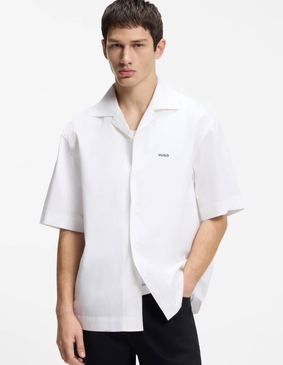 Camisa casual de algodón manga corta para hombre Camisa casual de algodón manga corta para hombre
