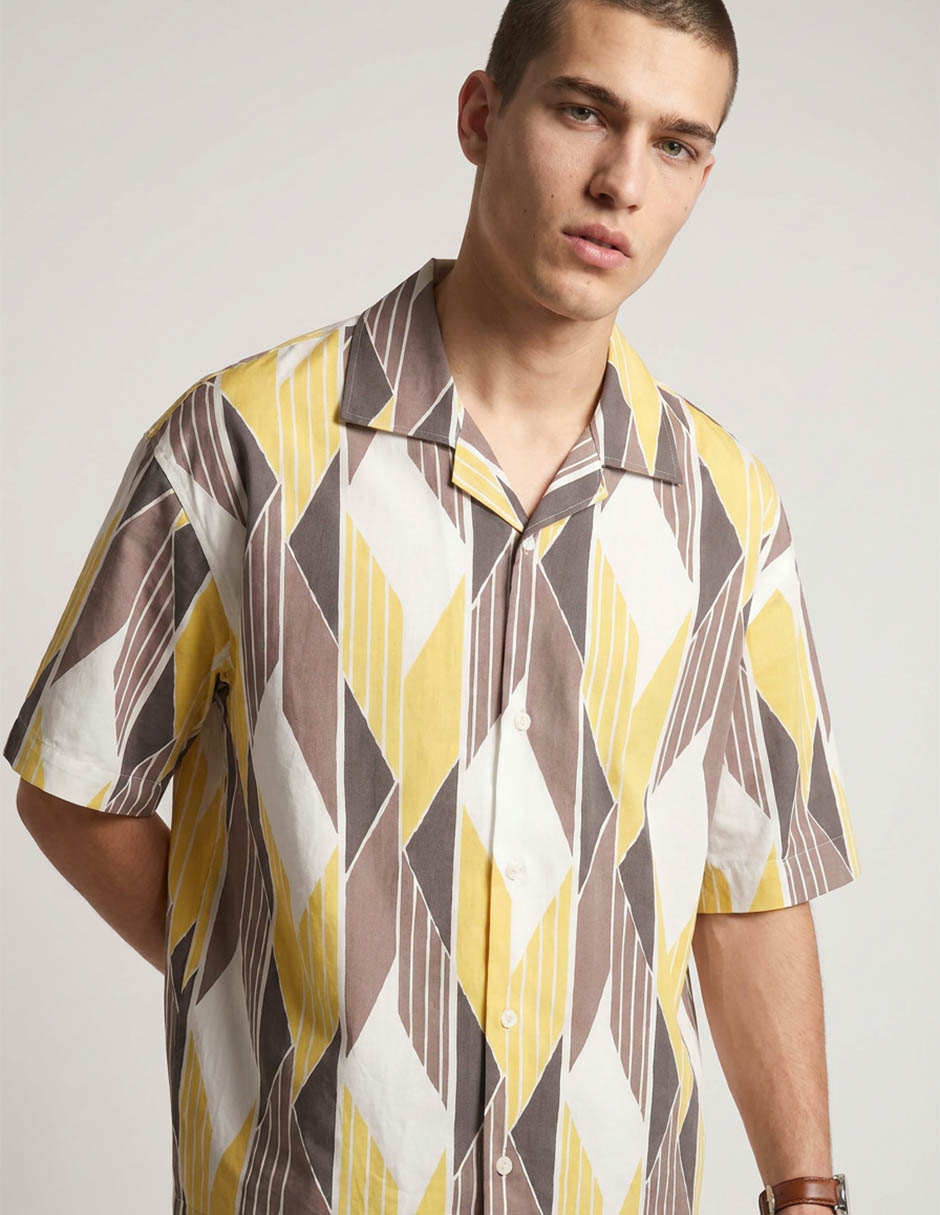 Camisa casual manga corta para hombre 3