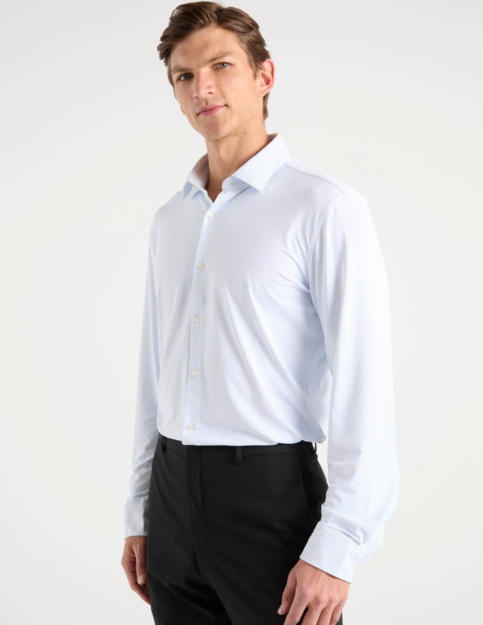 Camisa casual manga larga para hombre 5
