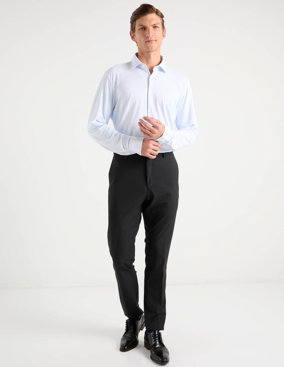 Camisa casual manga larga para hombre 10