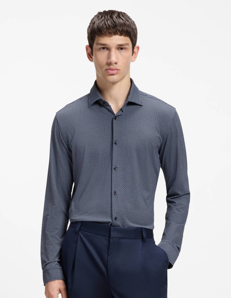 Camisa casual Hugo manga larga para hombre