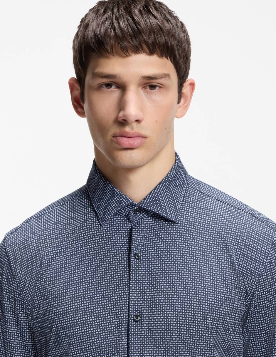 Camisa casual Hugo manga larga para hombre