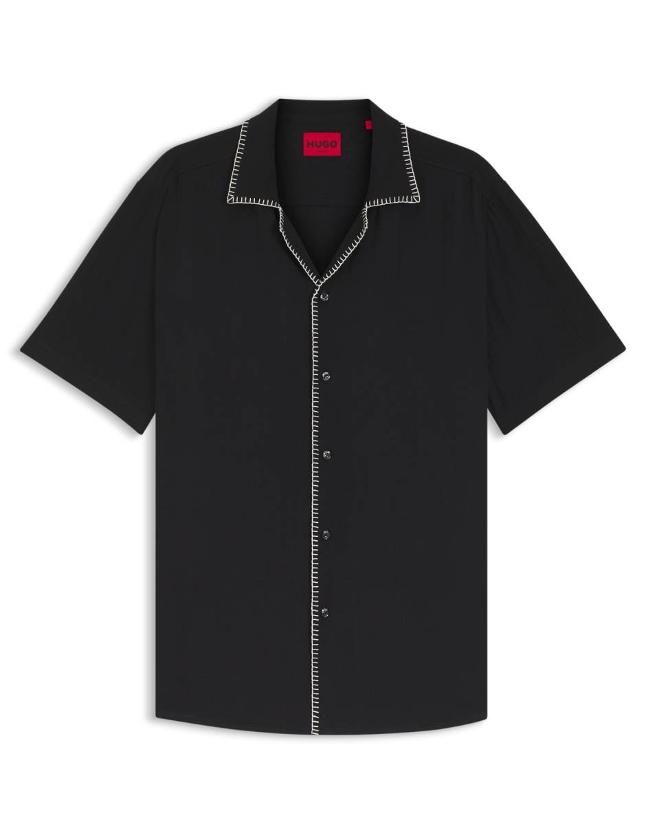 Camisa casual de algodón manga corta para hombre 2