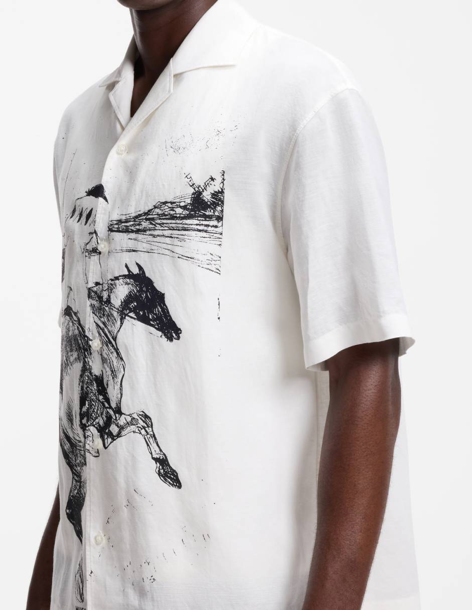 Camisa casual de algodón manga corta para hombre 5