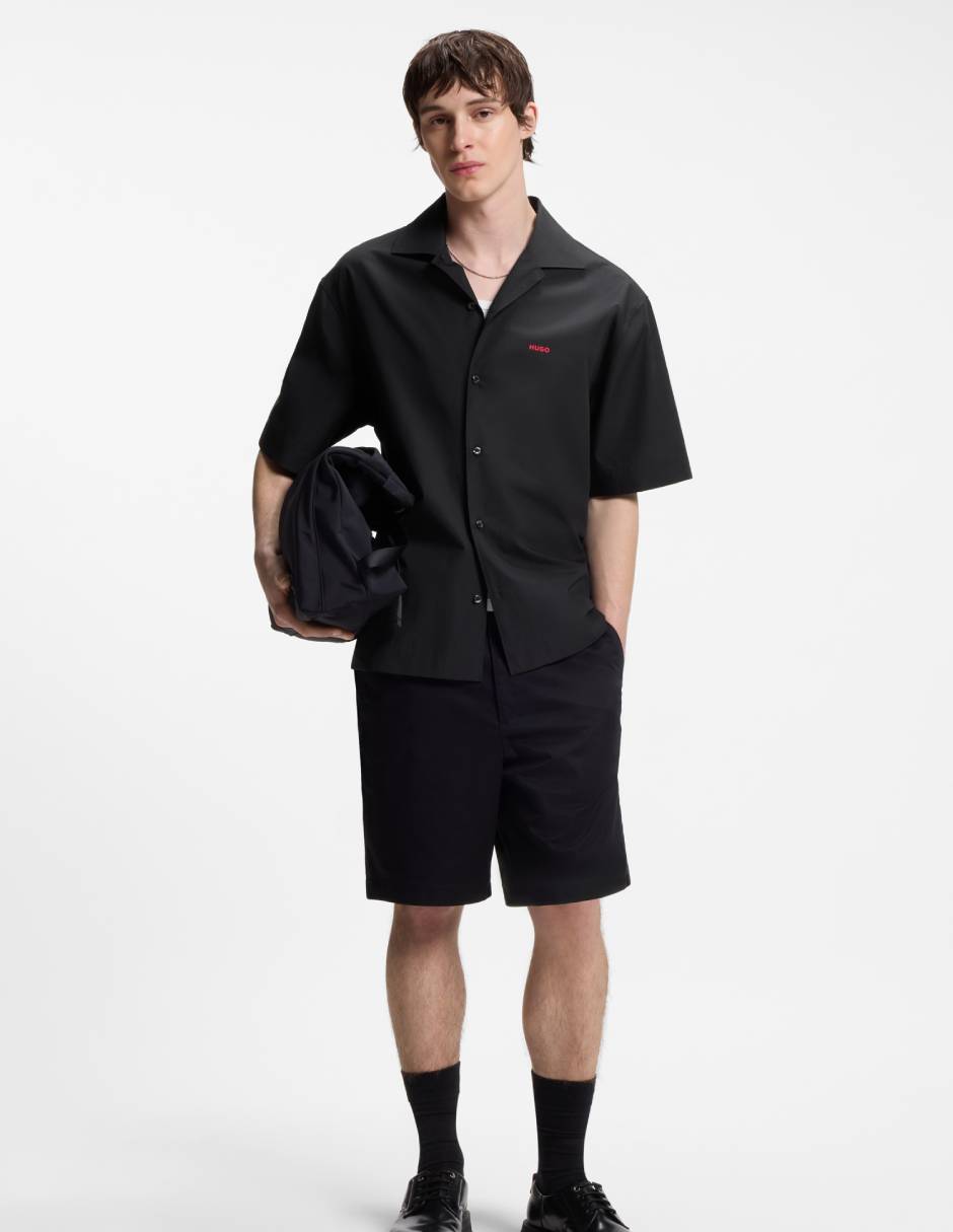 Camisa casual Hugo de algodón manga corta para hombre
