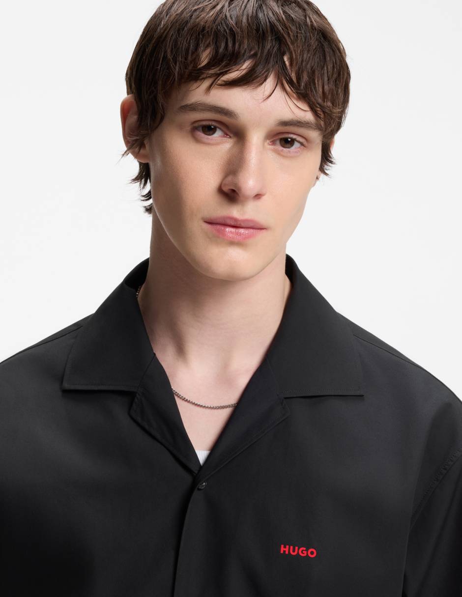 Camisa casual Hugo de algodón manga corta para hombre