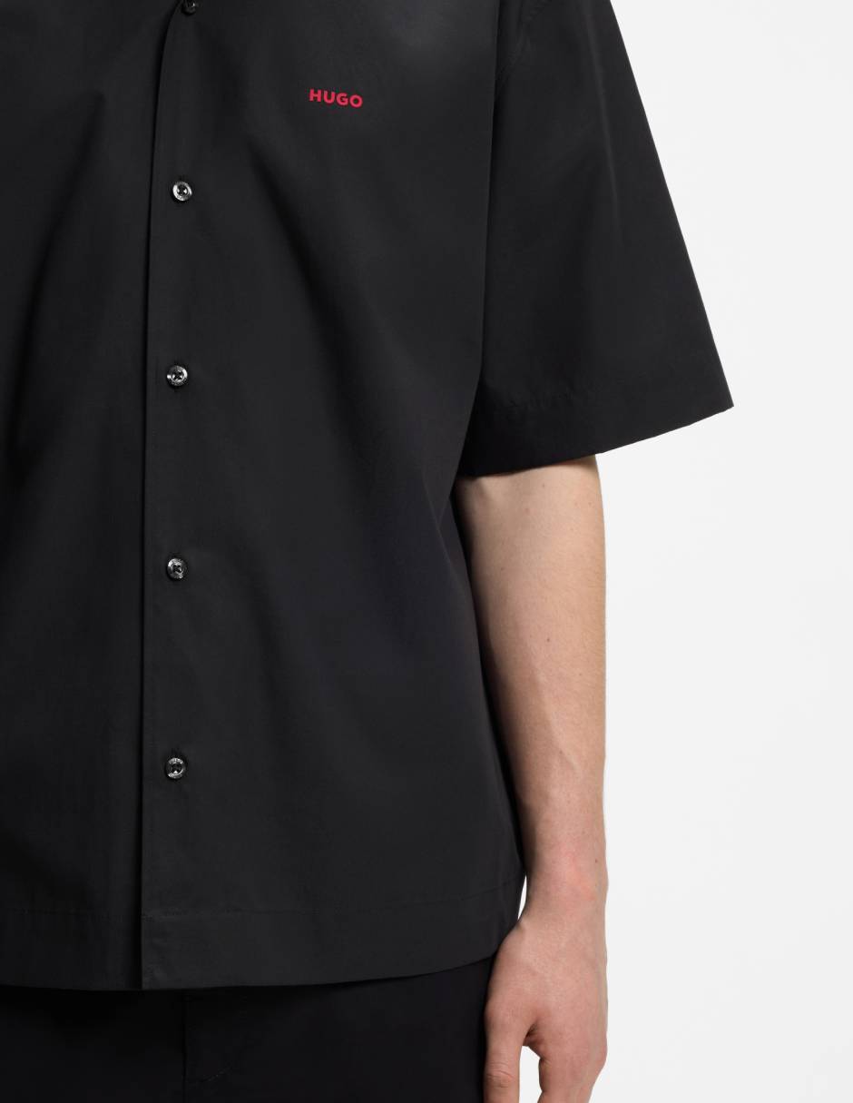Camisa casual Hugo de algodón manga corta para hombre