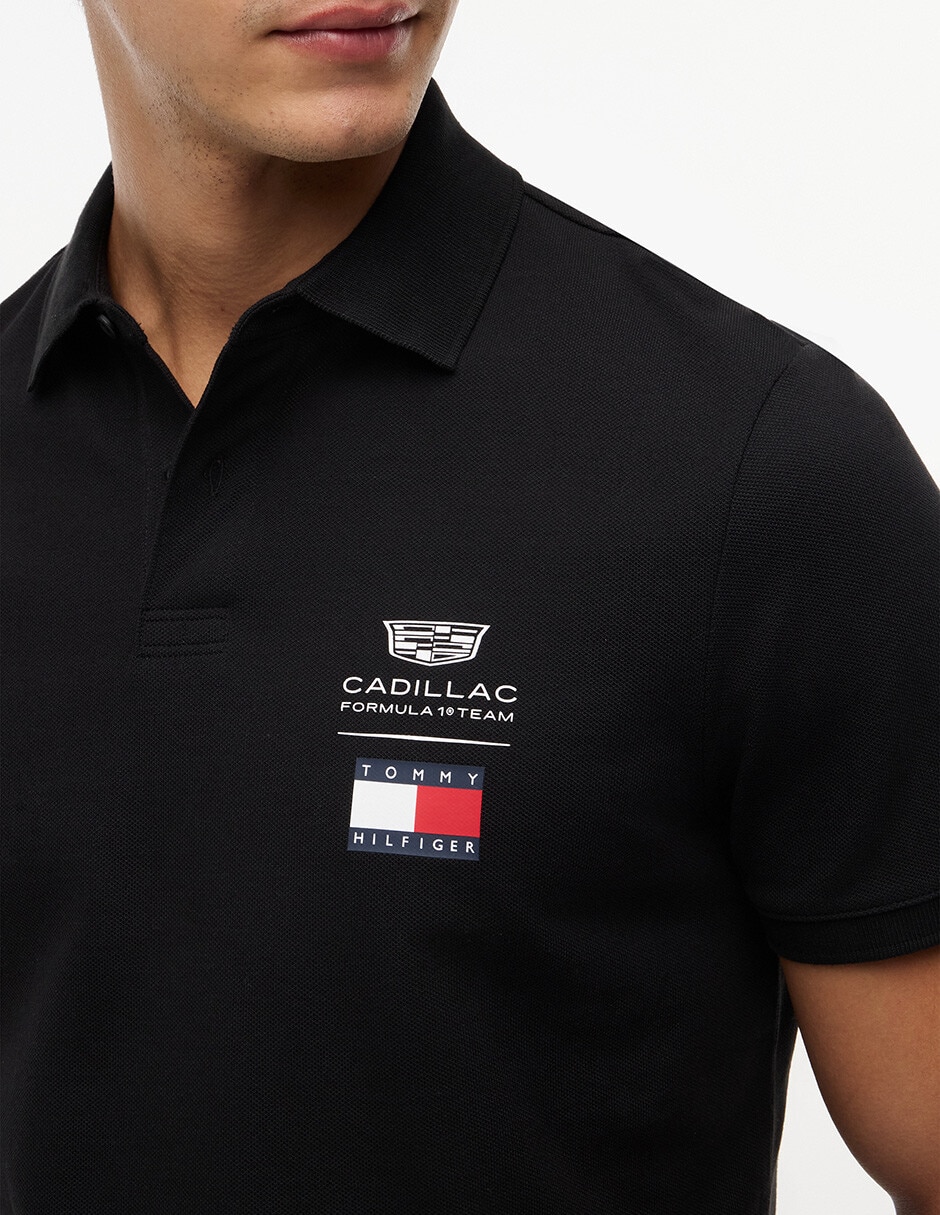 Playera tipo polo hilfiger cadillac f1 para hombre 4
