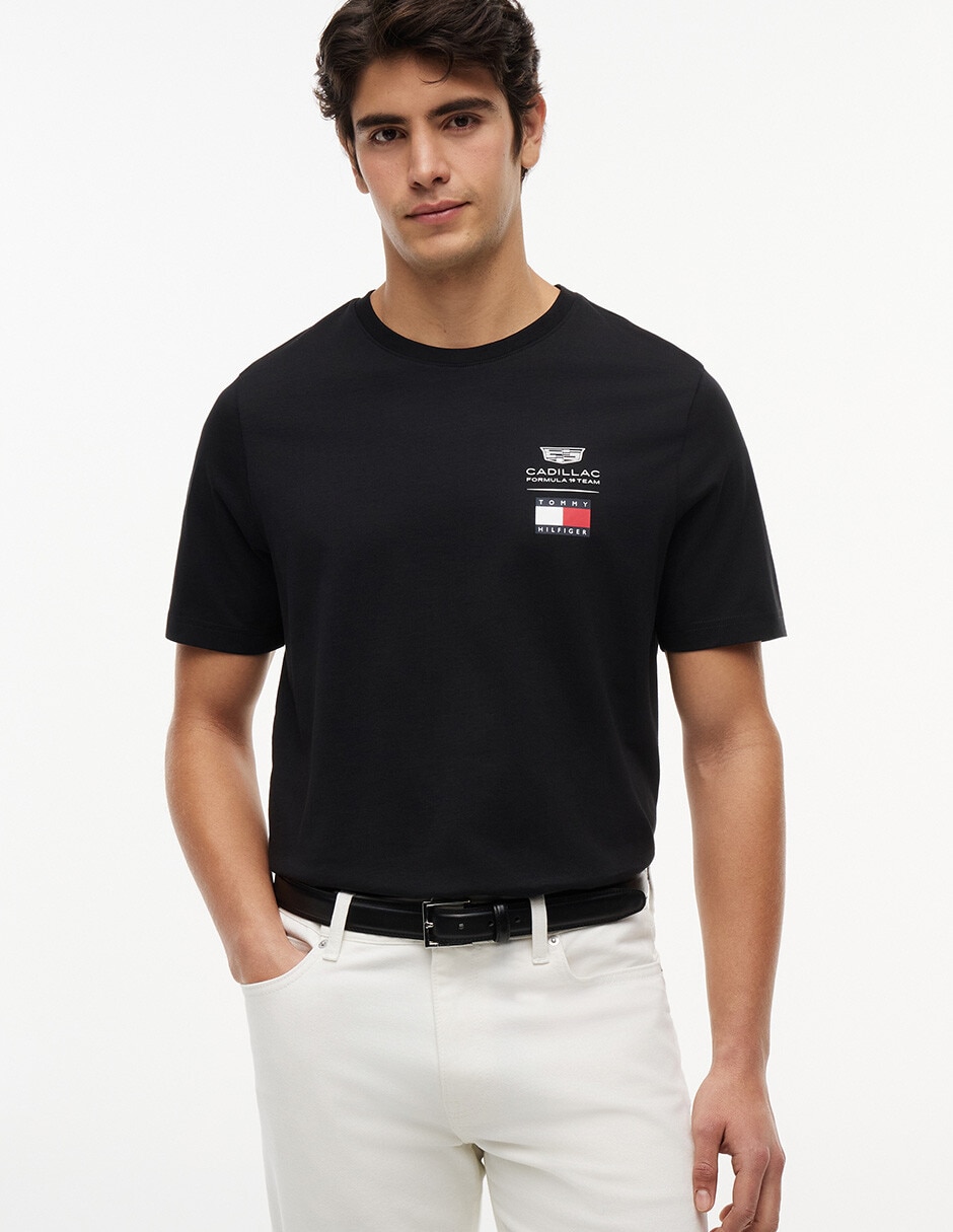 Playera Tommy Hilfiger Cadillac F1 Co-Branded cuello redondo para hombre