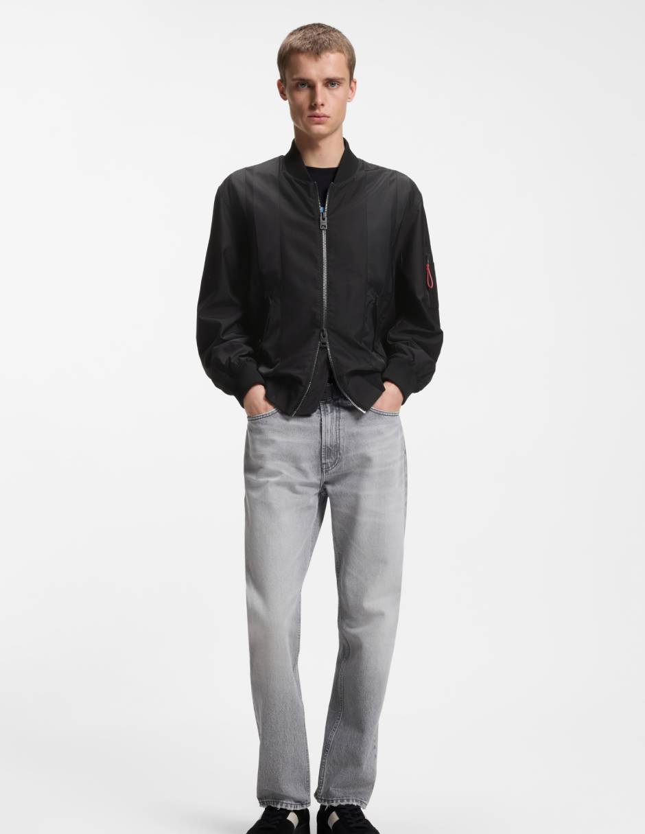 Chamarra bomber con bolsillos para hombre 6