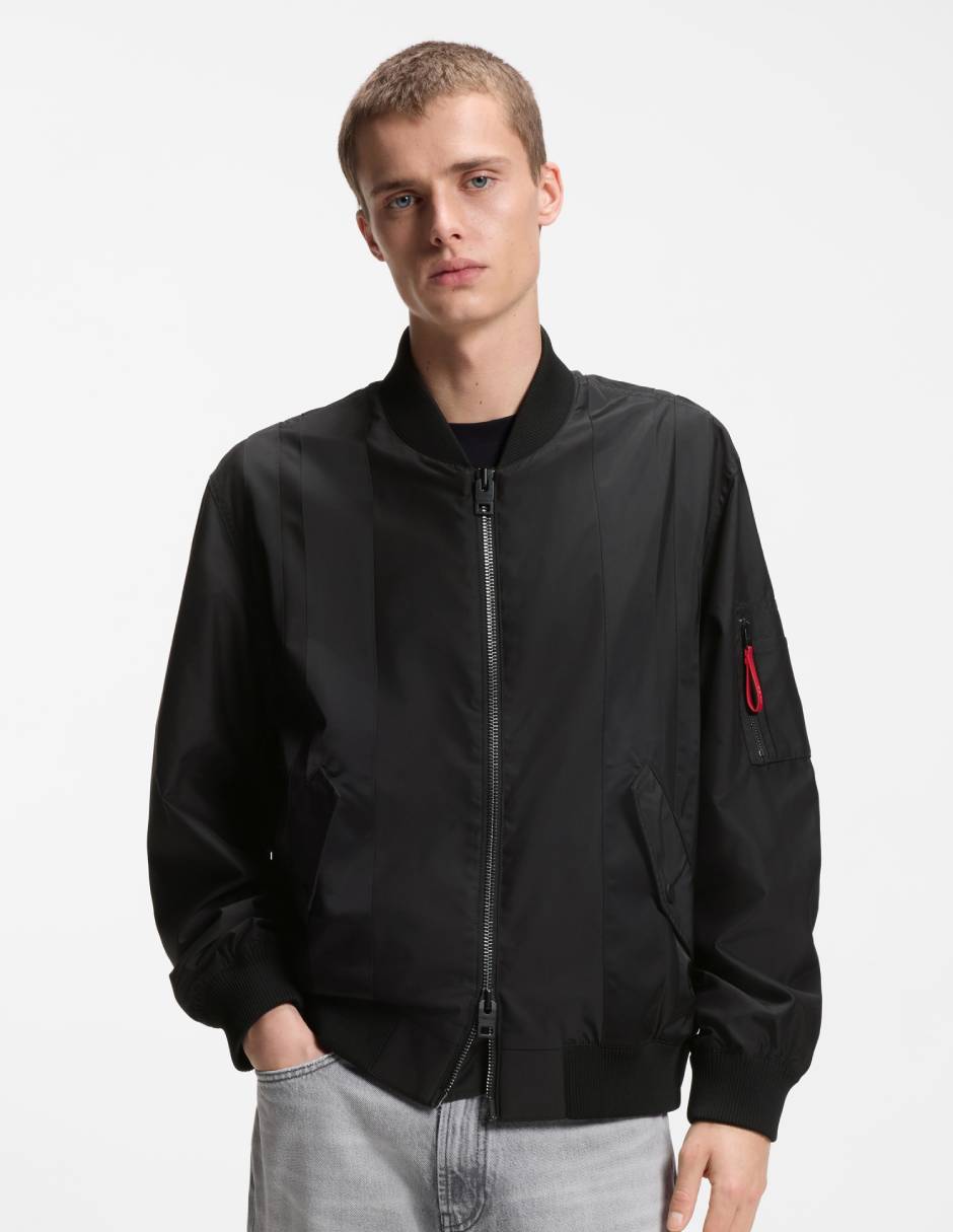 Chamarra bomber con bolsillos para hombre