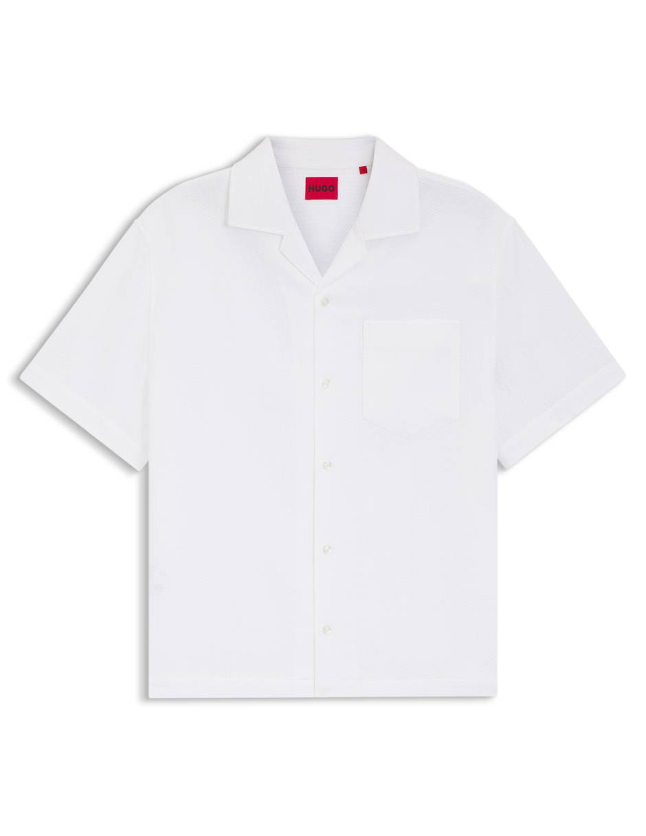 Camisa casual Hugo de algodón manga corta para hombre
