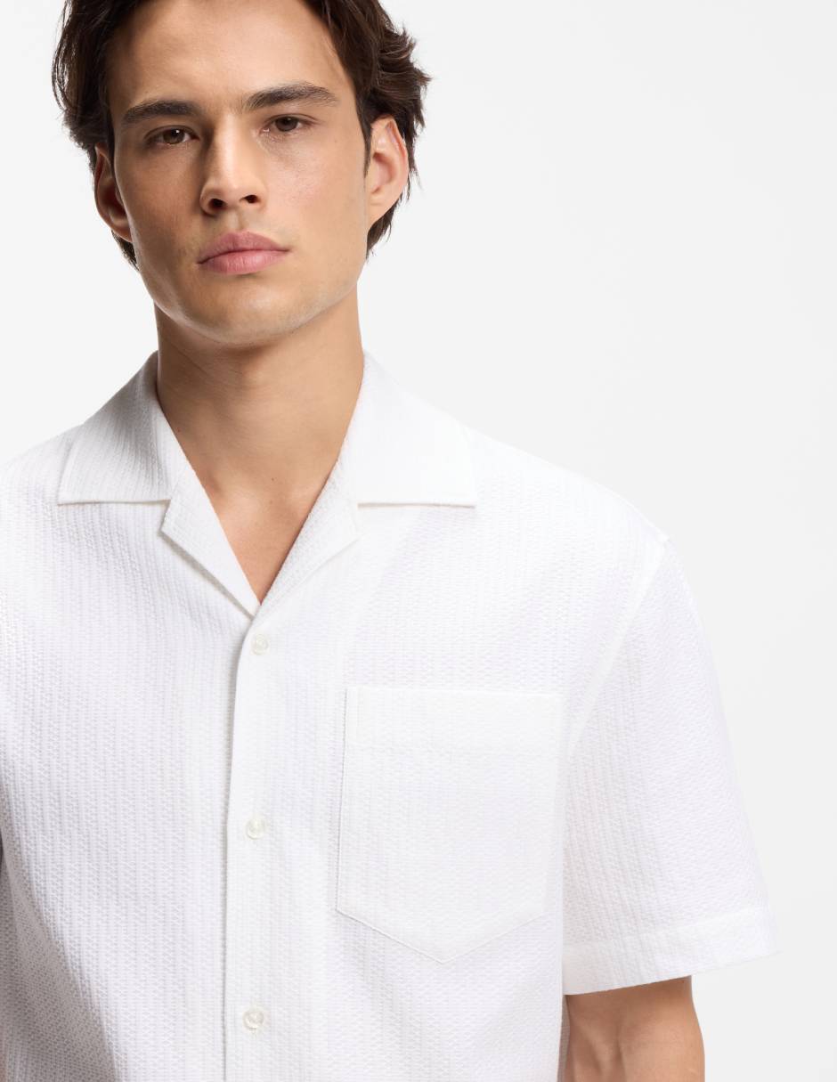 Camisa casual Hugo de algodón manga corta para hombre