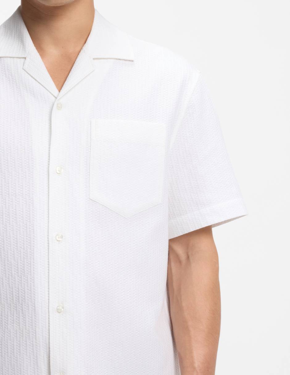Camisa casual Hugo de algodón manga corta para hombre