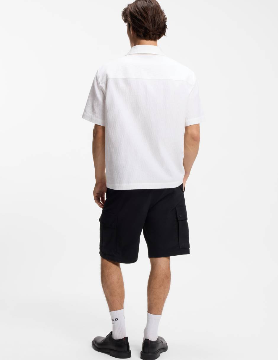 Camisa casual Hugo de algodón manga corta para hombre