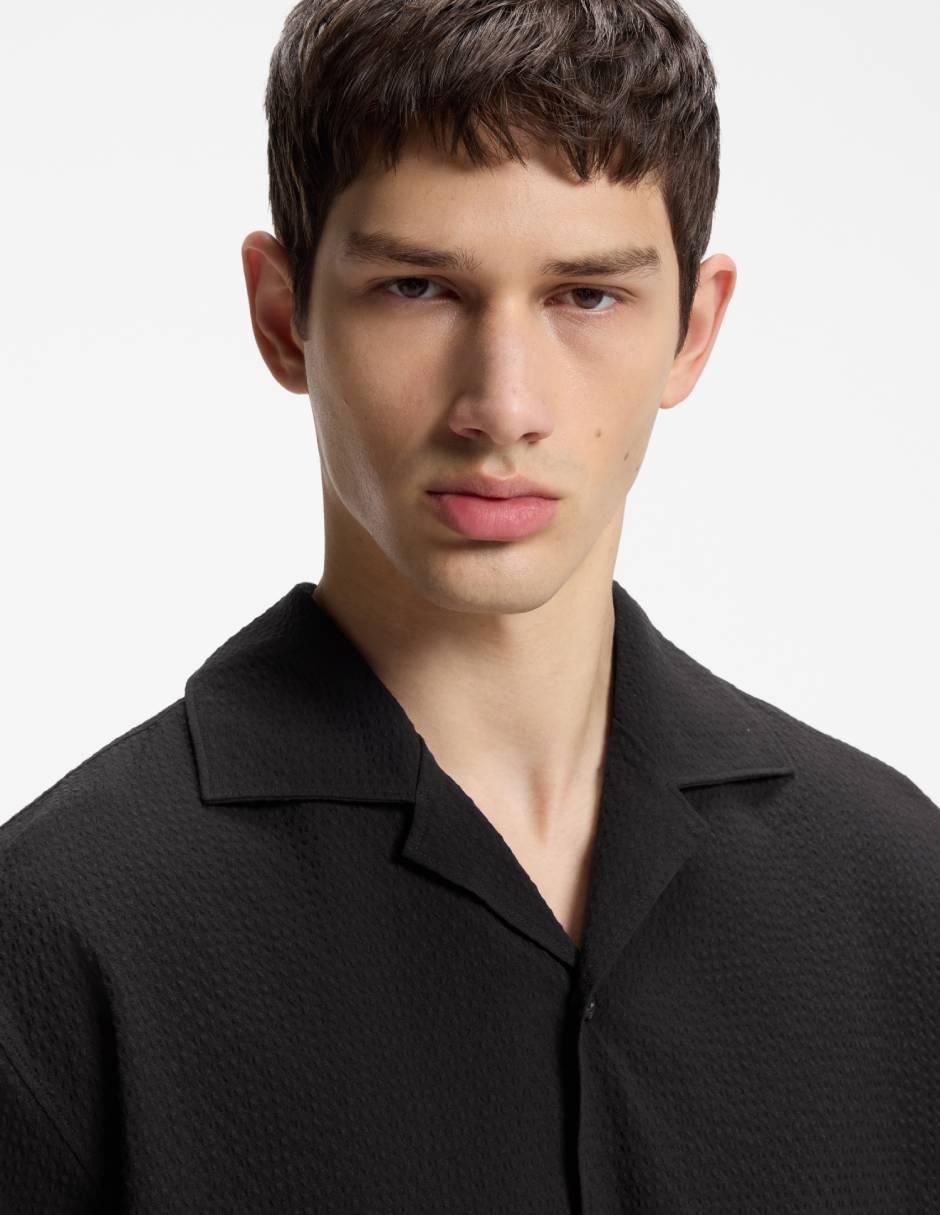 Camisa casual Hugo de algodón manga corta para hombre