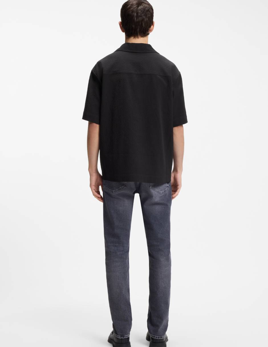 Camisa casual Hugo de algodón manga corta para hombre