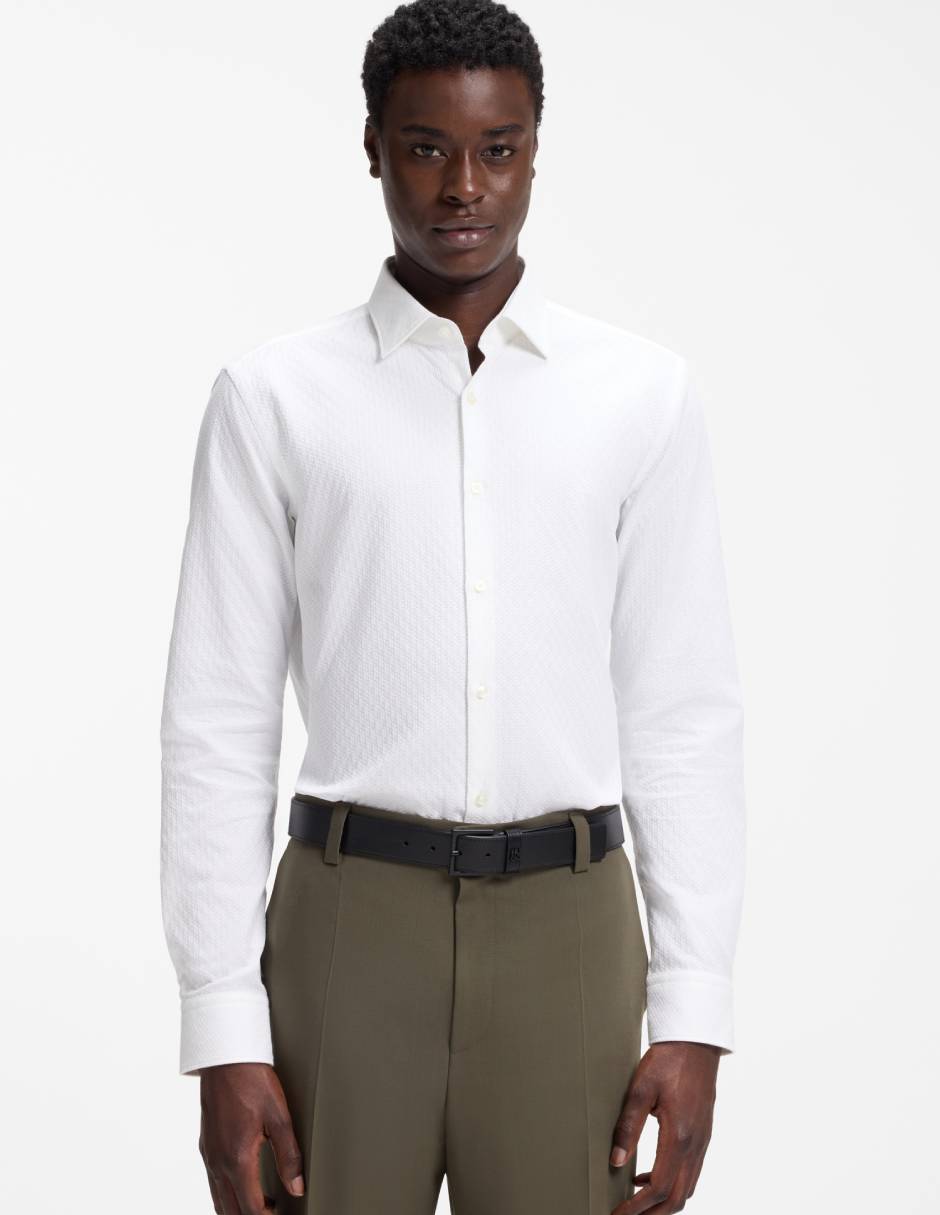 Camisa formal de algodón manga larga para hombre Camisa formal de algodón manga larga para hombre