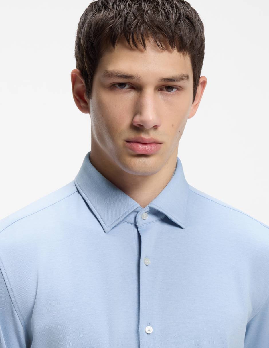 Camisa casual Hugo de algodón manga larga para hombre