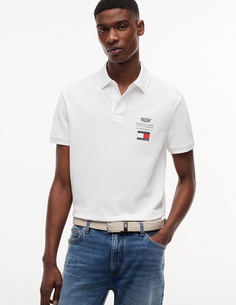 Playera tipo polo Tommy Hilfiger Cadillac F1 Co Branded para hombre