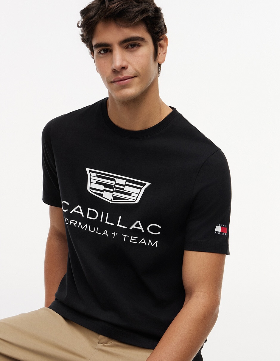 Playera hilfiger cadillac f1 co-branded cuello redondo para hombre 2