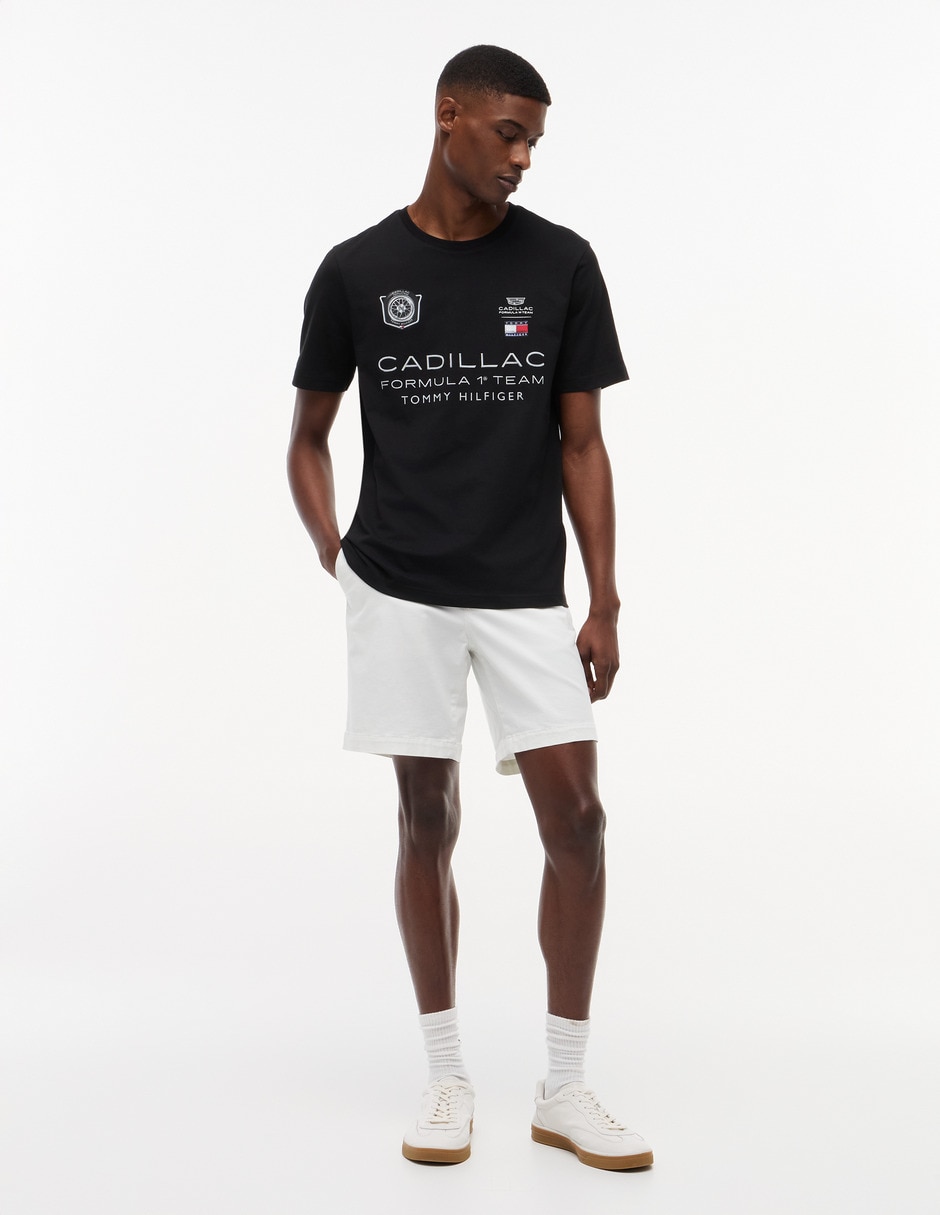 Playera Tommy Hilfiger Cadillac F1 Modern Speed cuello redondo para hombre