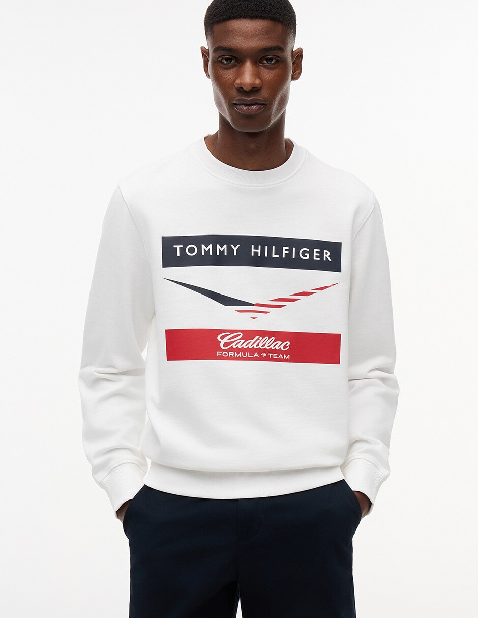 Sudadera Tommy Hilfiger Cadillac F1 Chevron para hombre