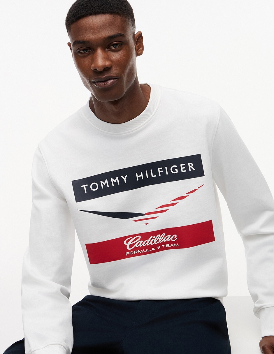 Sudadera Tommy Hilfiger Cadillac F1 Chevron para hombre