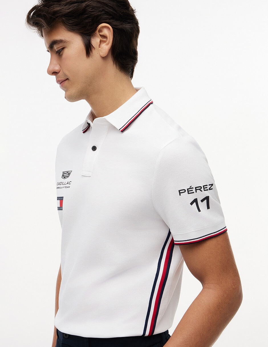 Playera tipo polo cadillac f1 réplica para hombre 5
