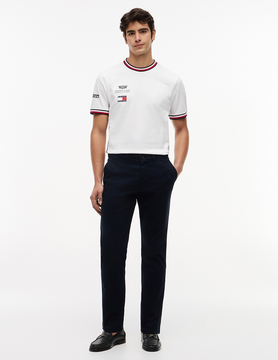 Playera Tommy Hilfiger Cadillac F1 Réplica cuello redondo para hombre