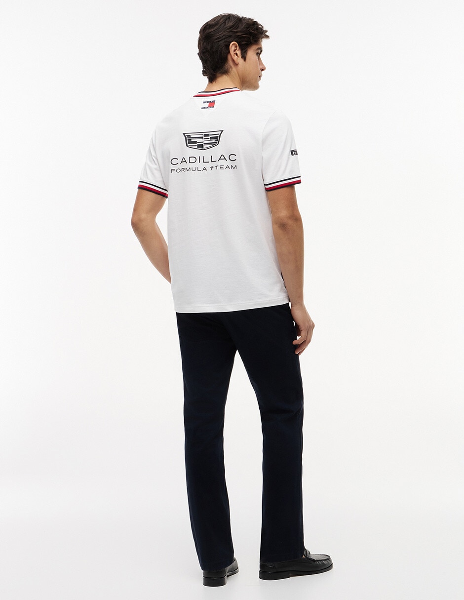 Playera Tommy Hilfiger Cadillac F1 Réplica cuello redondo para hombre