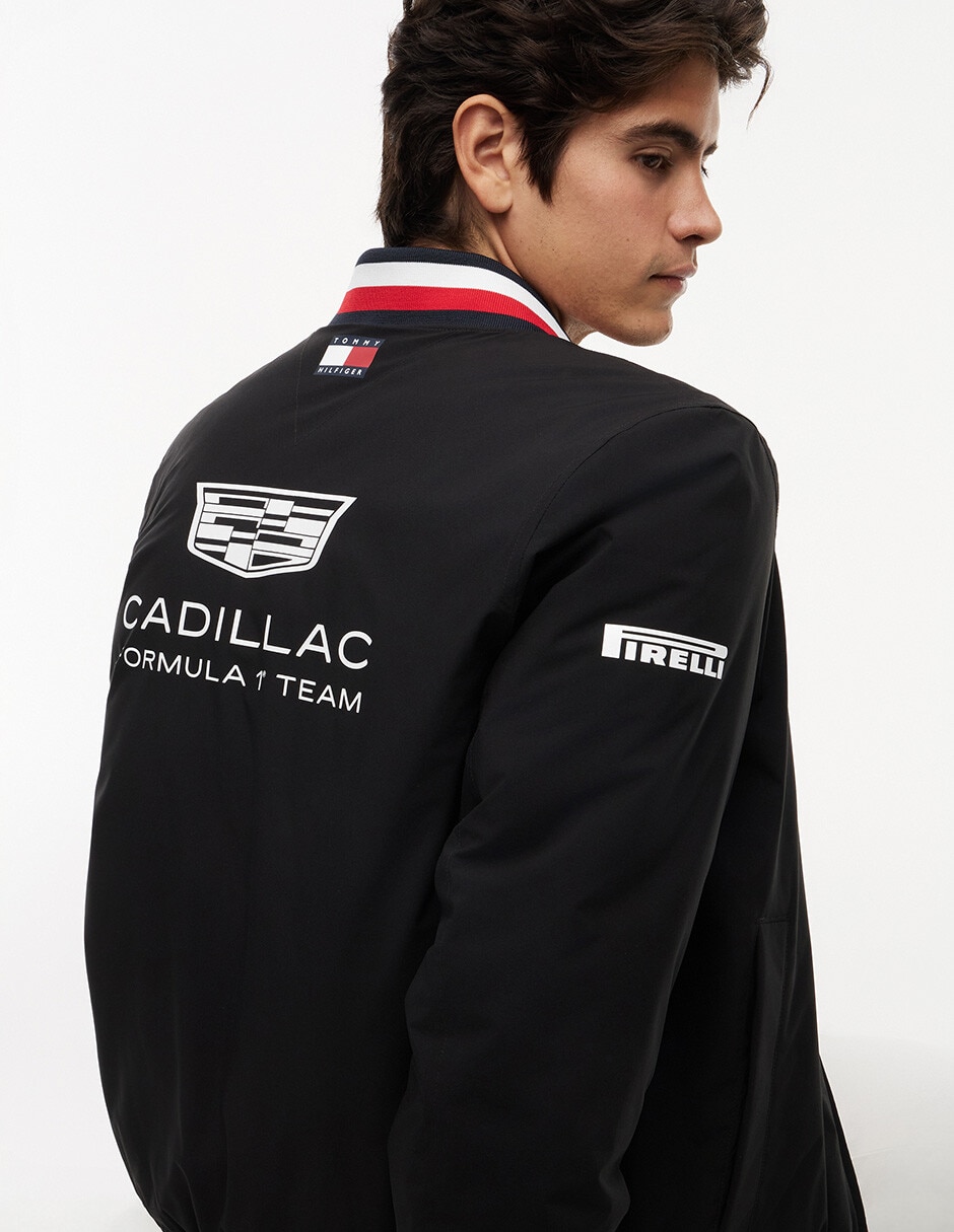 Chamarra casual Tommy Cadillac F1 Réplica con bolsillos para hombre