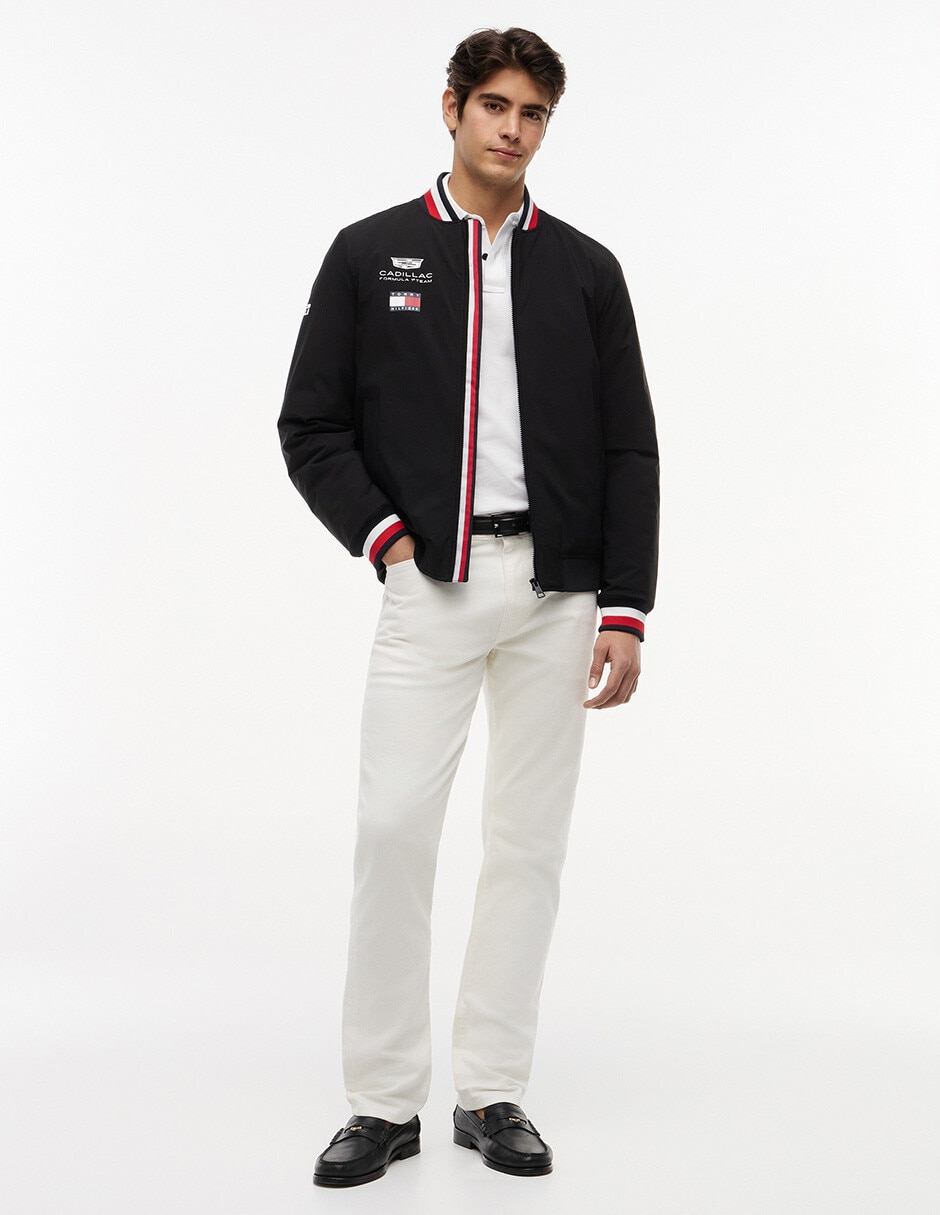 Chamarra casual Tommy Cadillac F1 Réplica con bolsillos para hombre