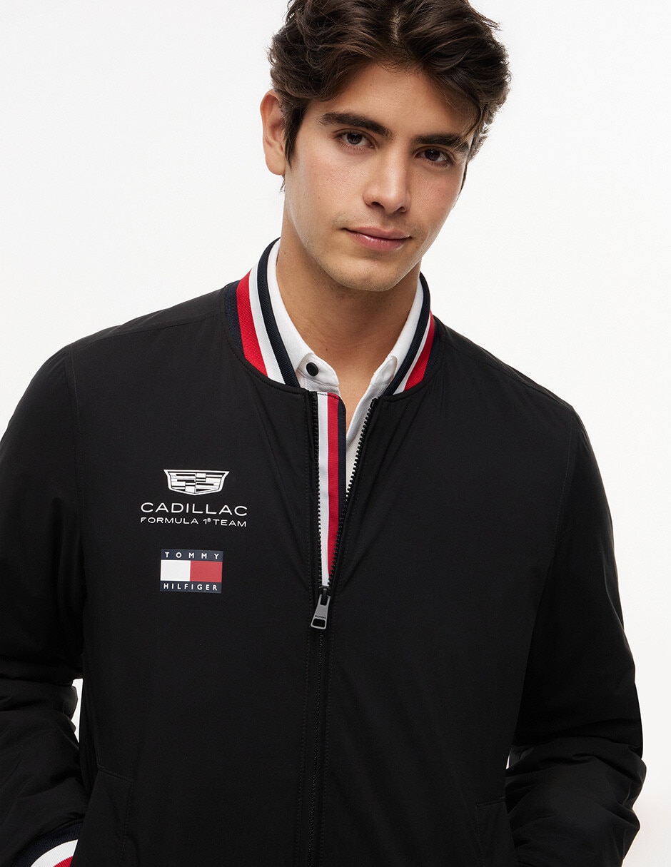 Chamarra casual Tommy Cadillac F1 Réplica con bolsillos para hombre