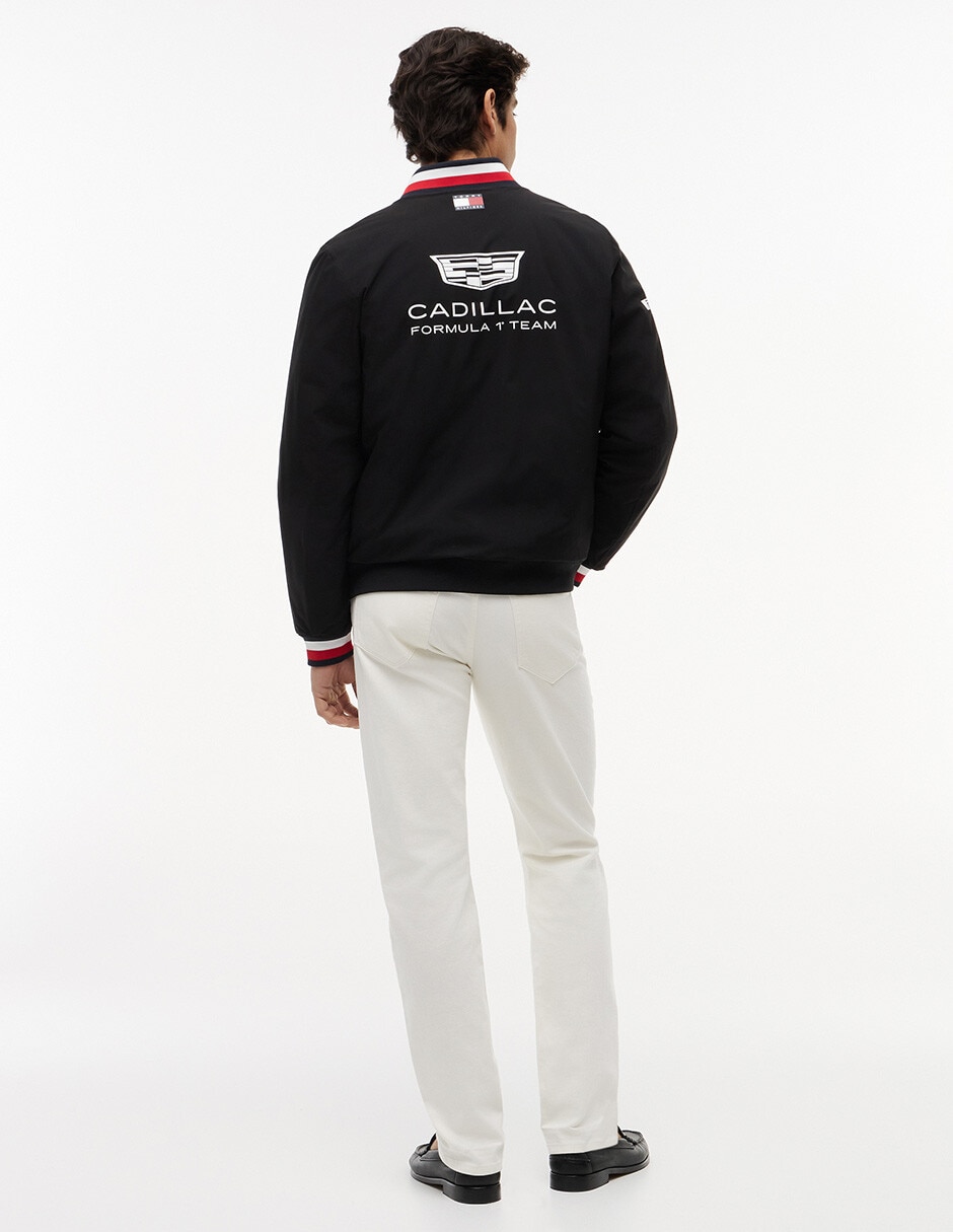 Chamarra casual Tommy Cadillac F1 Réplica con bolsillos para hombre
