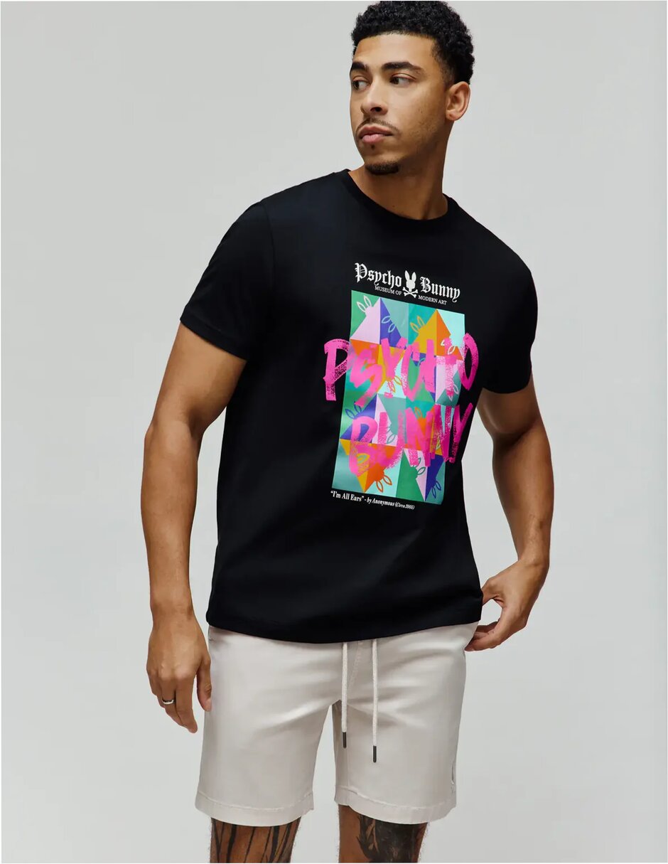 Playera Psycho Bunny Fd25 cuello redondo para hombre Playera Psycho Bunny Fd25 cuello redondo para hombre