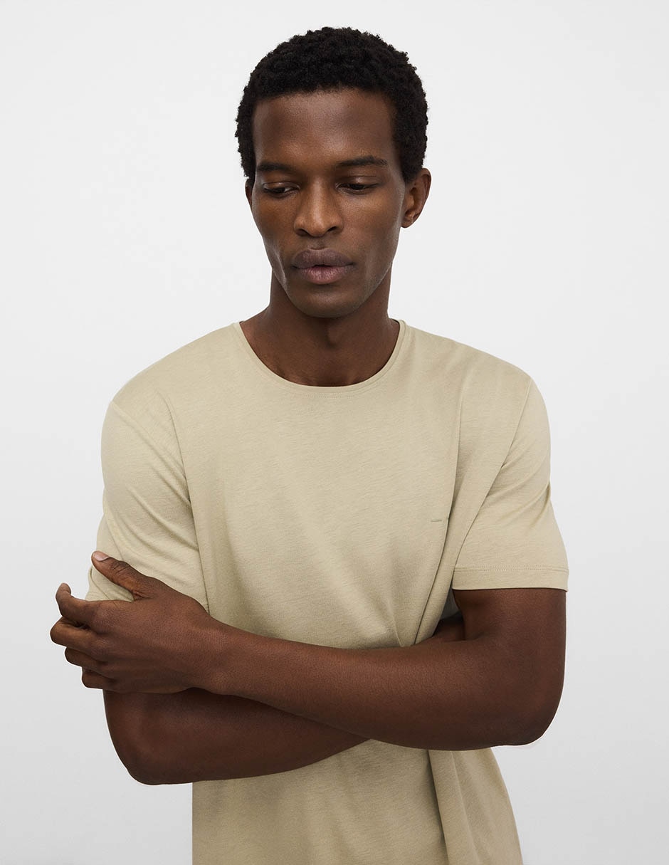 Playera Adolfo Dominguez cuello redondo para hombre