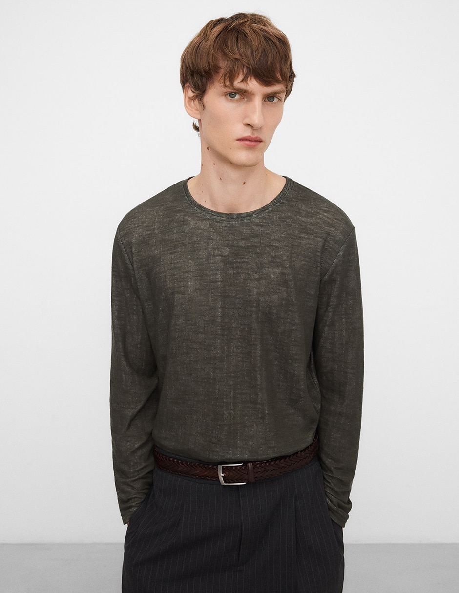Playera Adolfo Dominguez cuello redondo para hombre