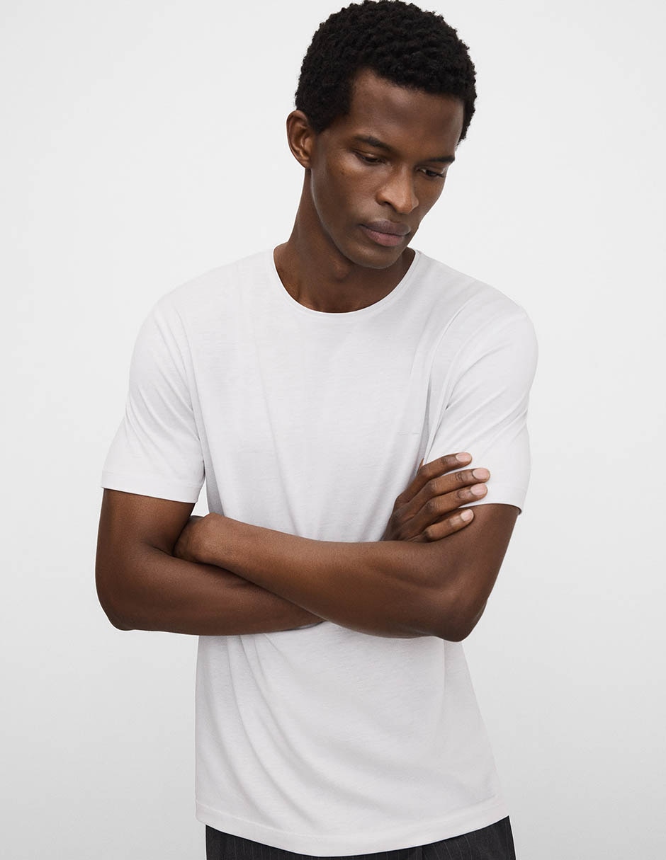 Playera Adolfo Dominguez cuello redondo para hombre