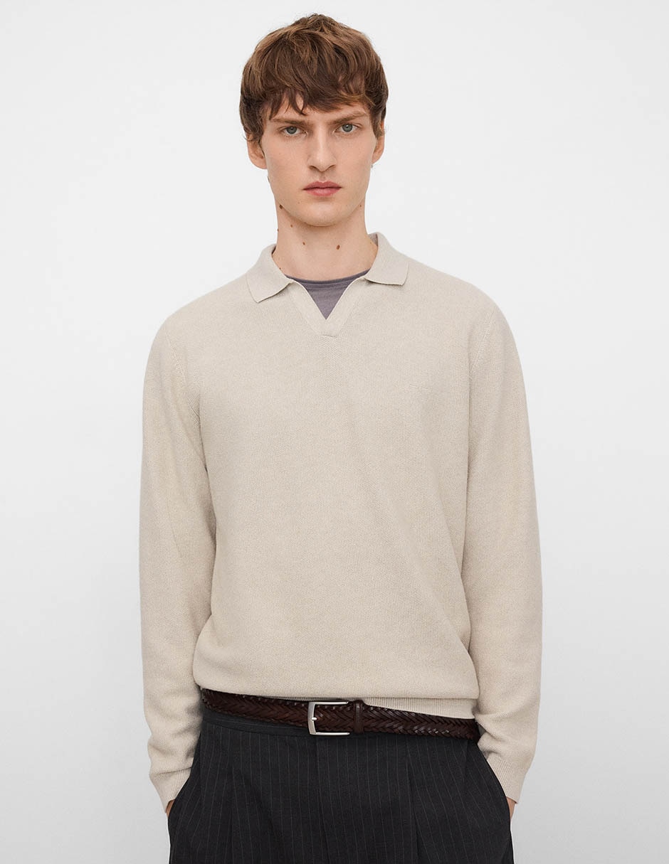 Playera tipo polo Adolfo Dominguez para hombre