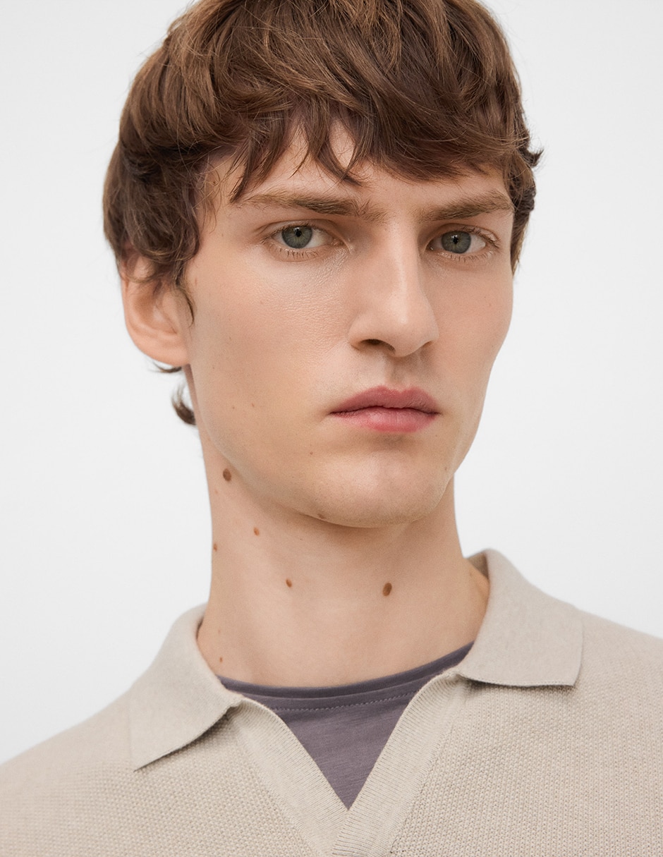 Playera tipo polo Adolfo Dominguez para hombre