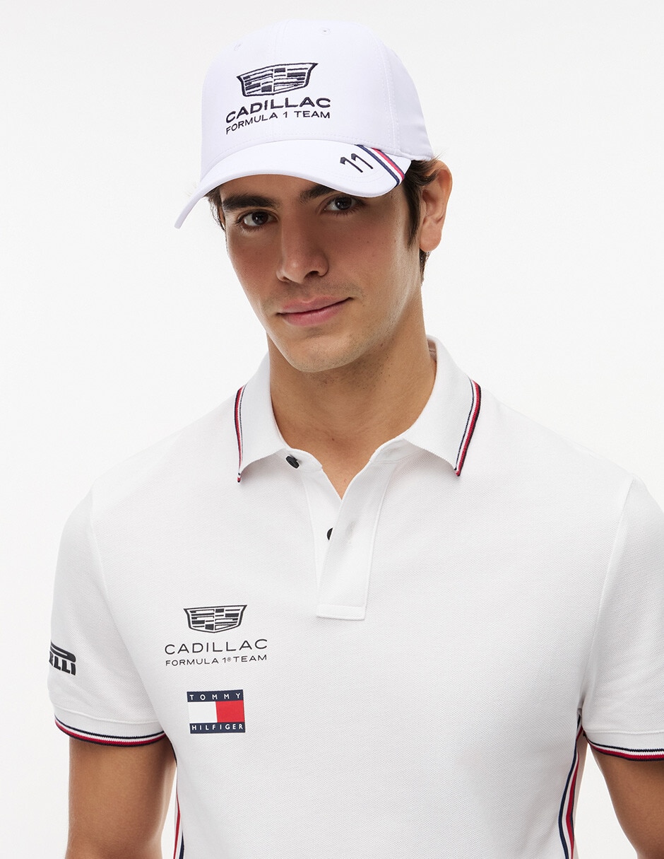 Gorra visera curva hebilla casual Hilfiger Cadillac F1 Réplica Sergio Pérez para hombre Gorra visera curva hebilla casual Hilfiger Cadillac F1 Réplica Sergio Pérez para hombre